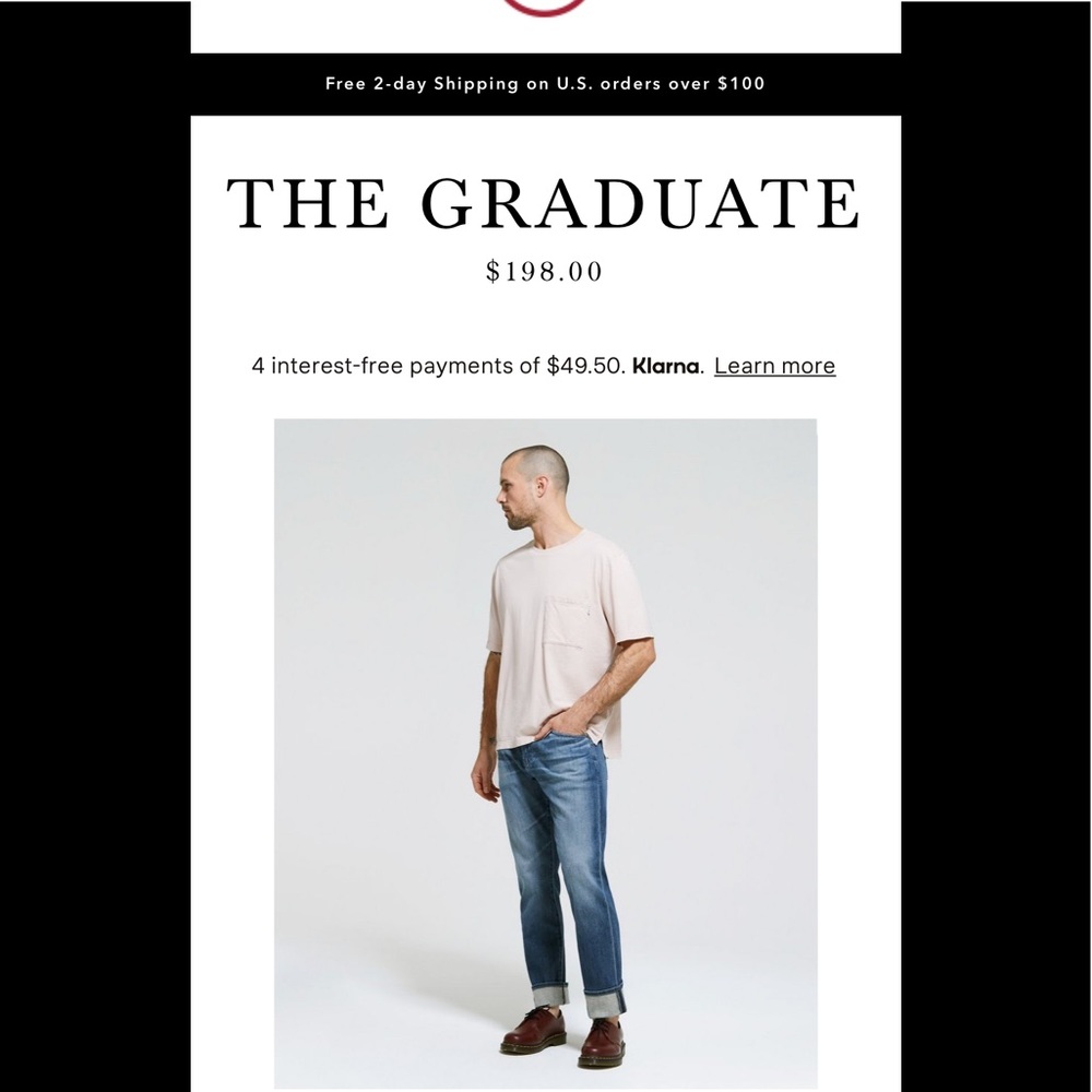 AG Adriano Goldschmied The Graduate Tailored Leg